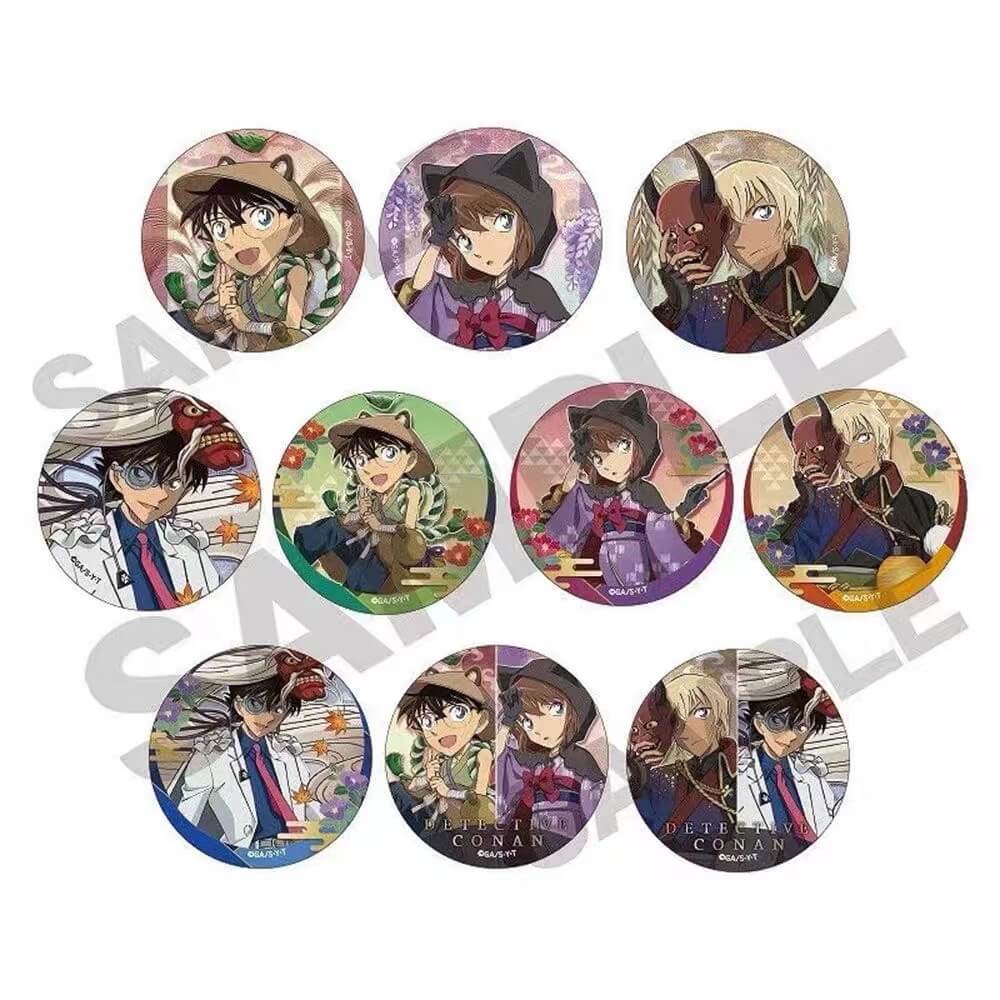 Detective Conan Trading Can Badge Hyakki Yagyō Character BOX